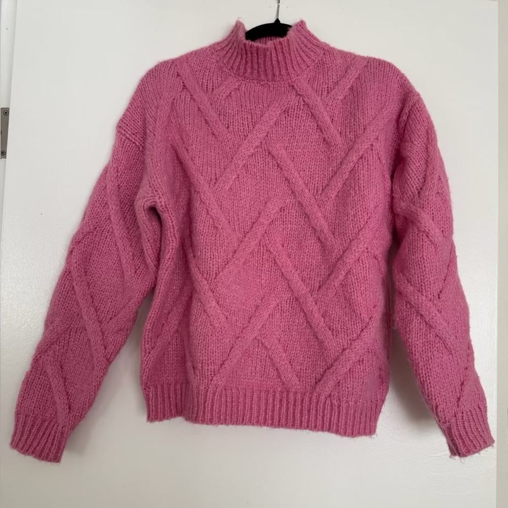 Pink knit sweater